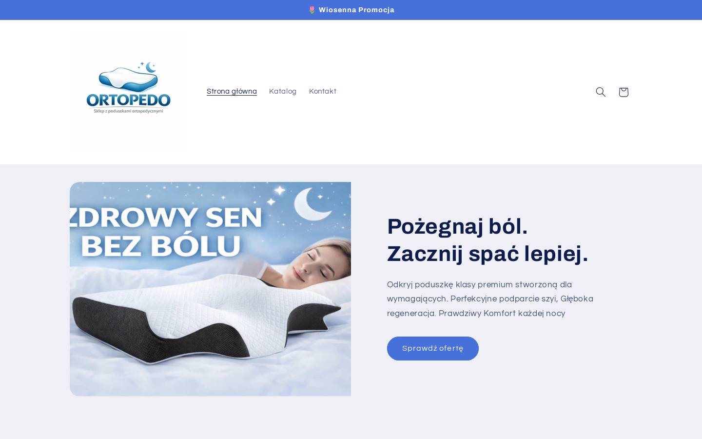 ortopedo.pl homepage screenshot