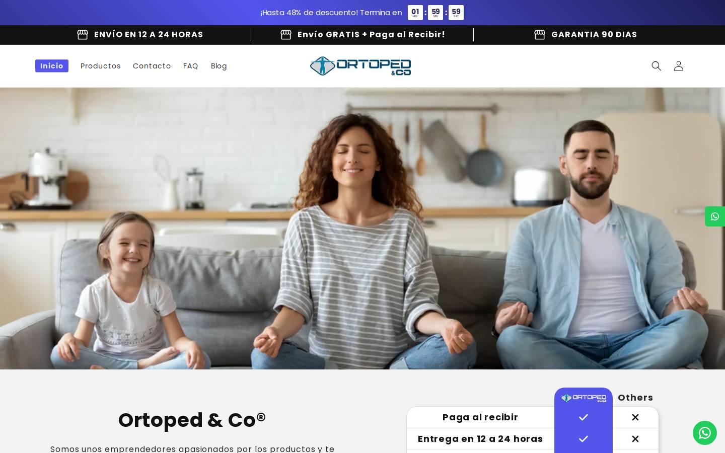 ortopedyco.com homepage screenshot
