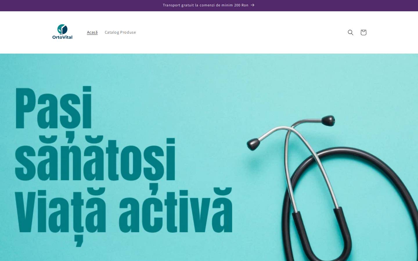 ortovital.ro homepage screenshot