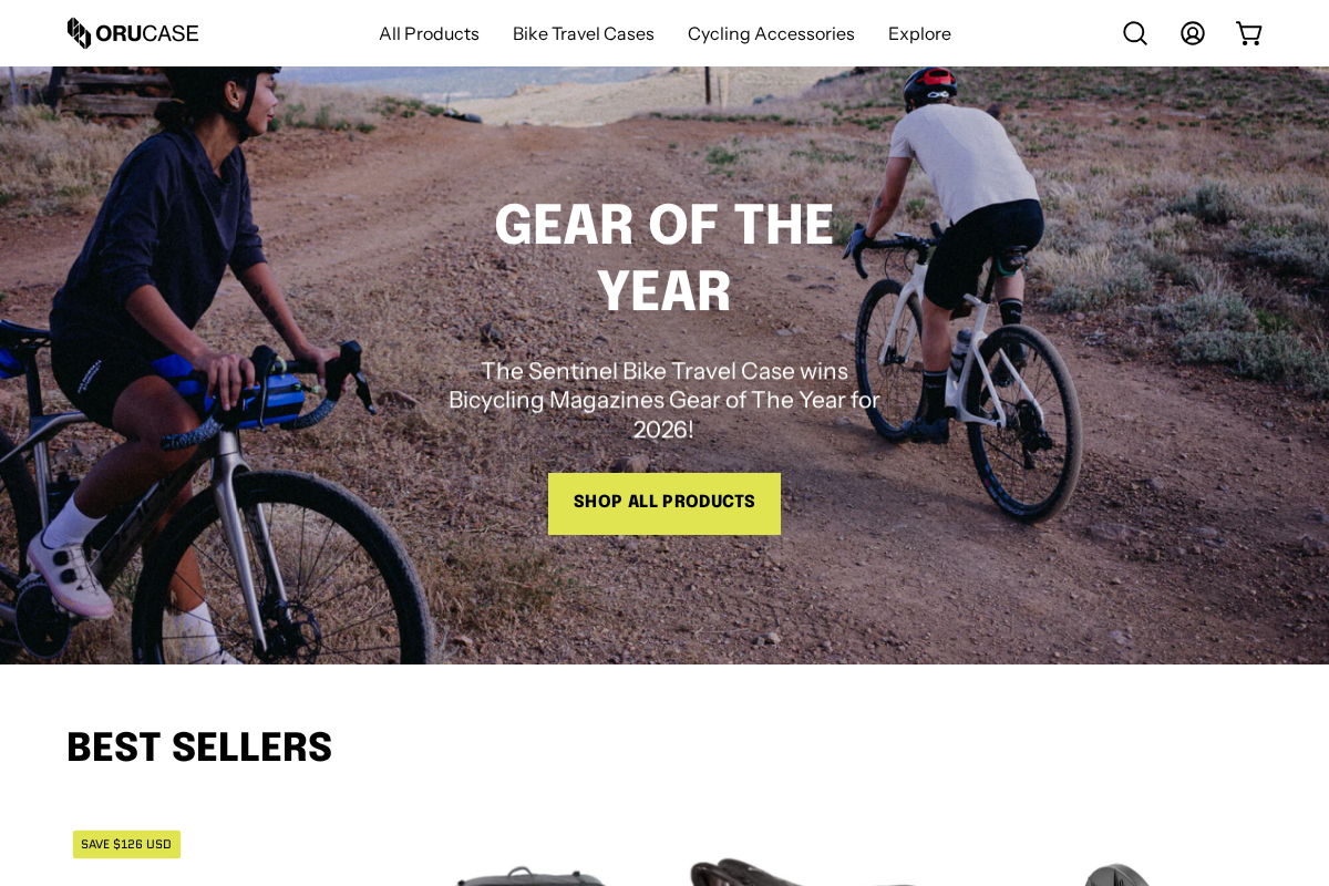 orucase.com homepage screenshot