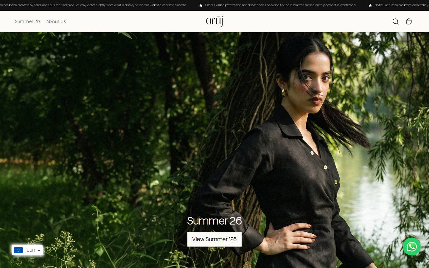 orujofficial.com homepage screenshot