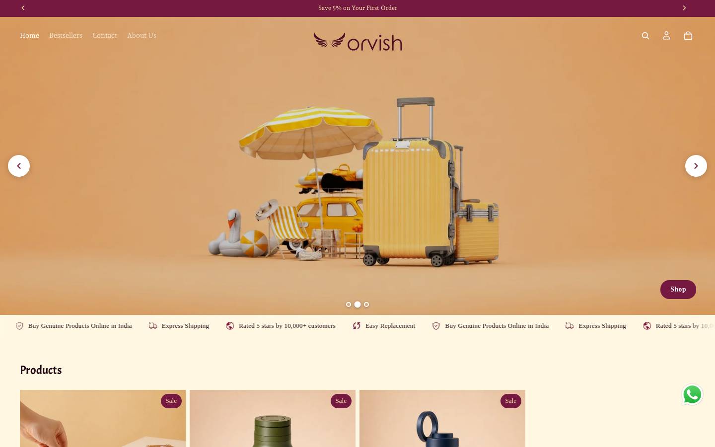orvish.com homepage screenshot