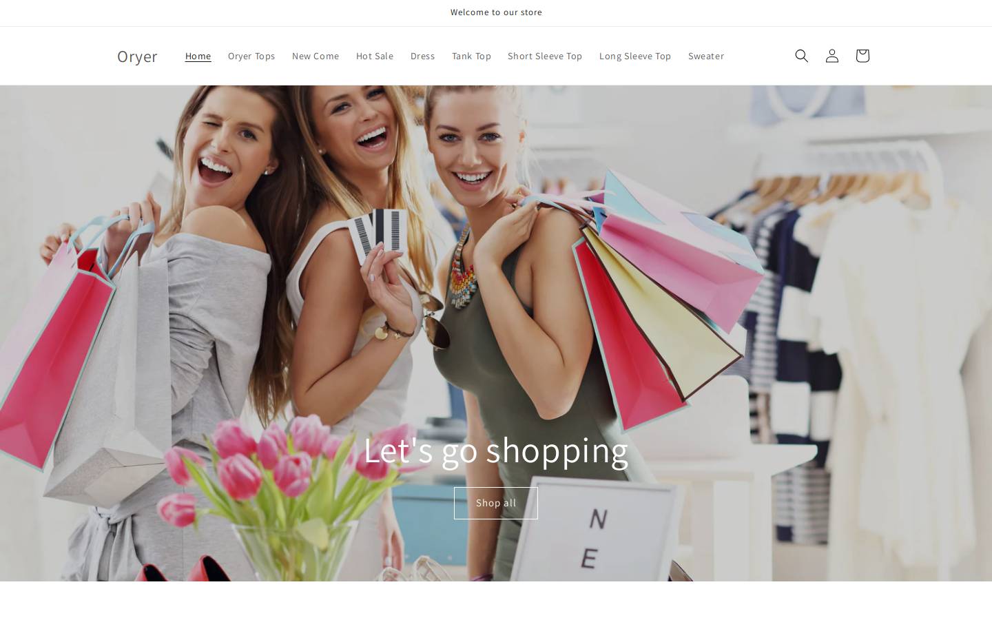 oryer.com homepage screenshot