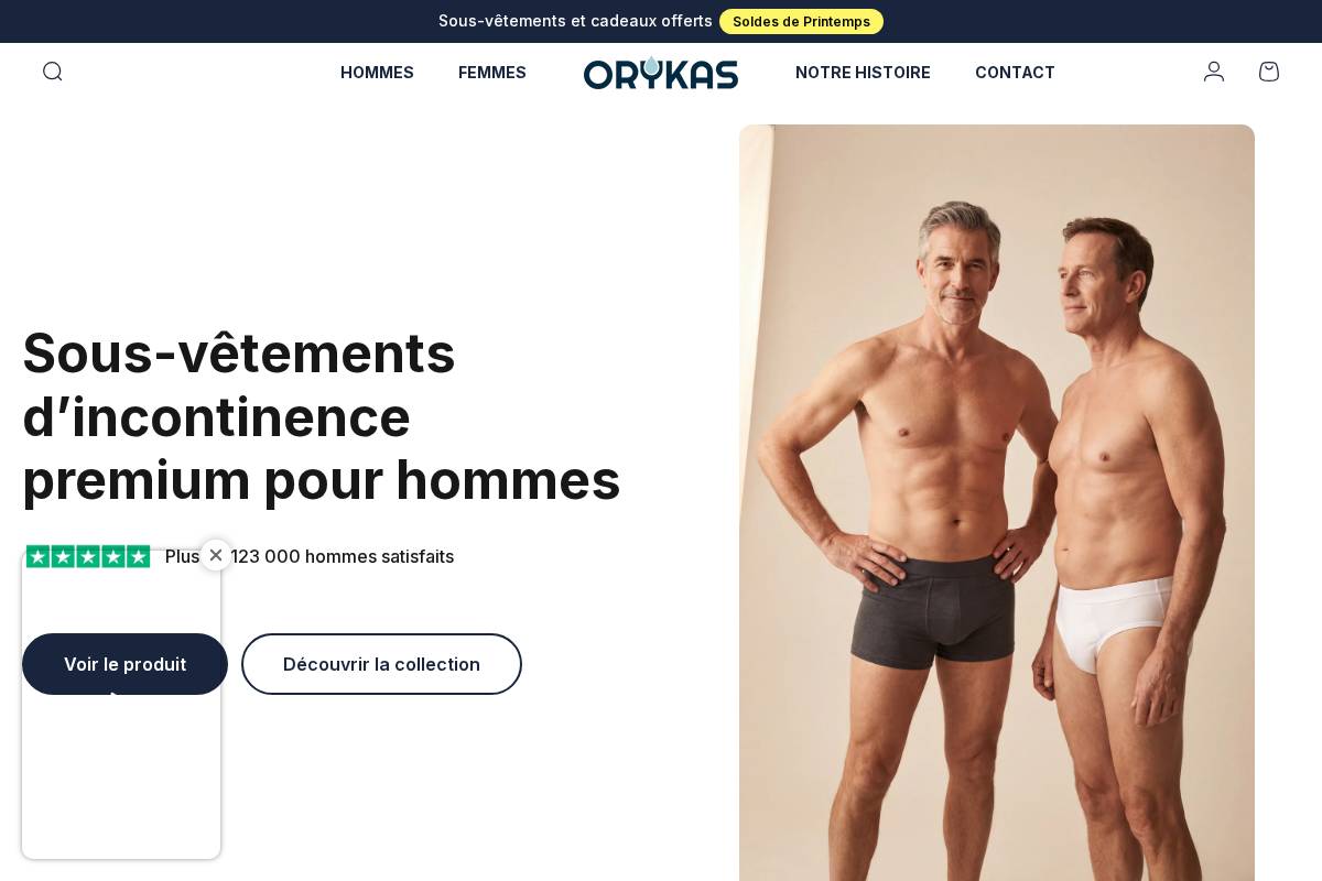 Orykas homepage screenshot