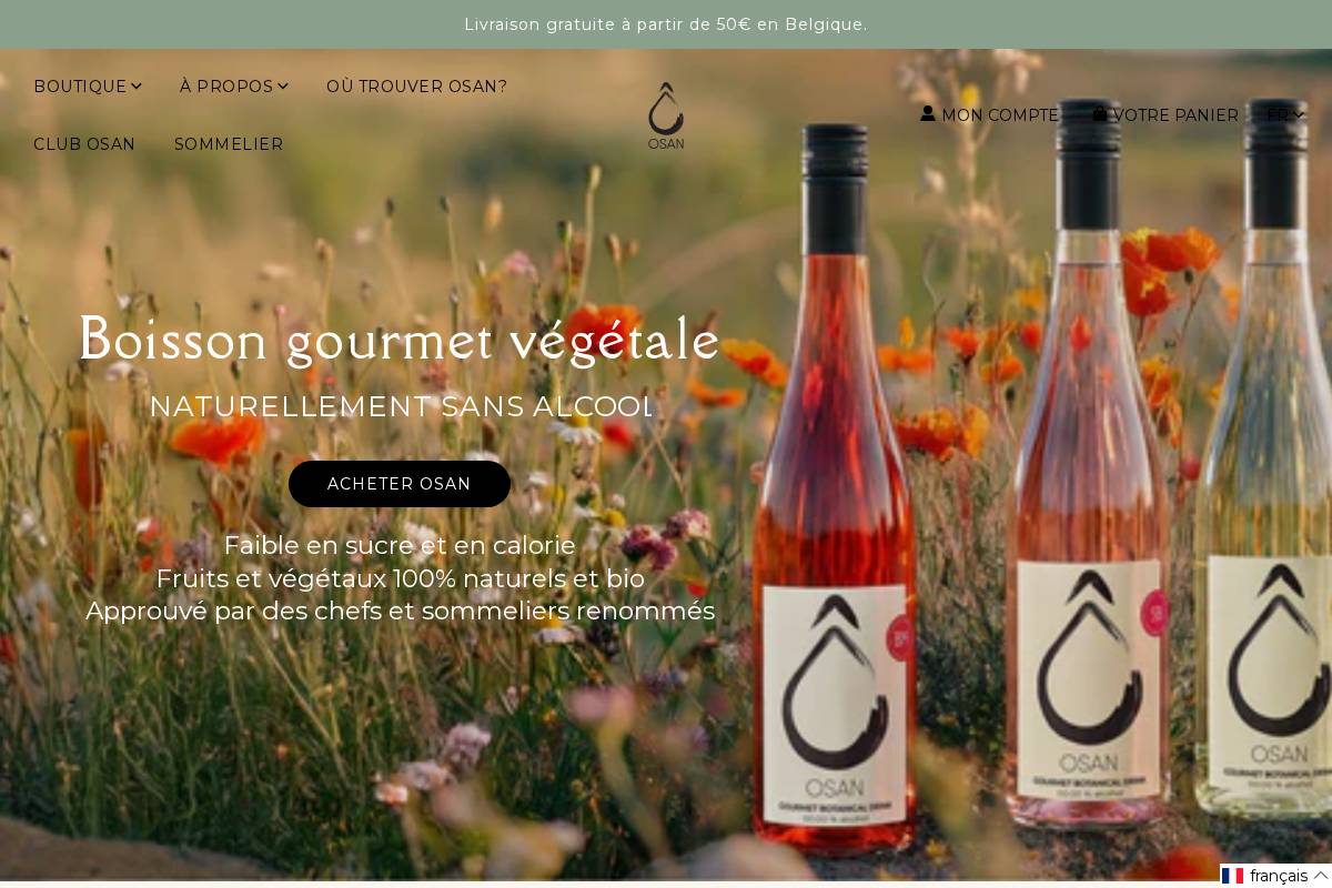 Osandrinks homepage screenshot