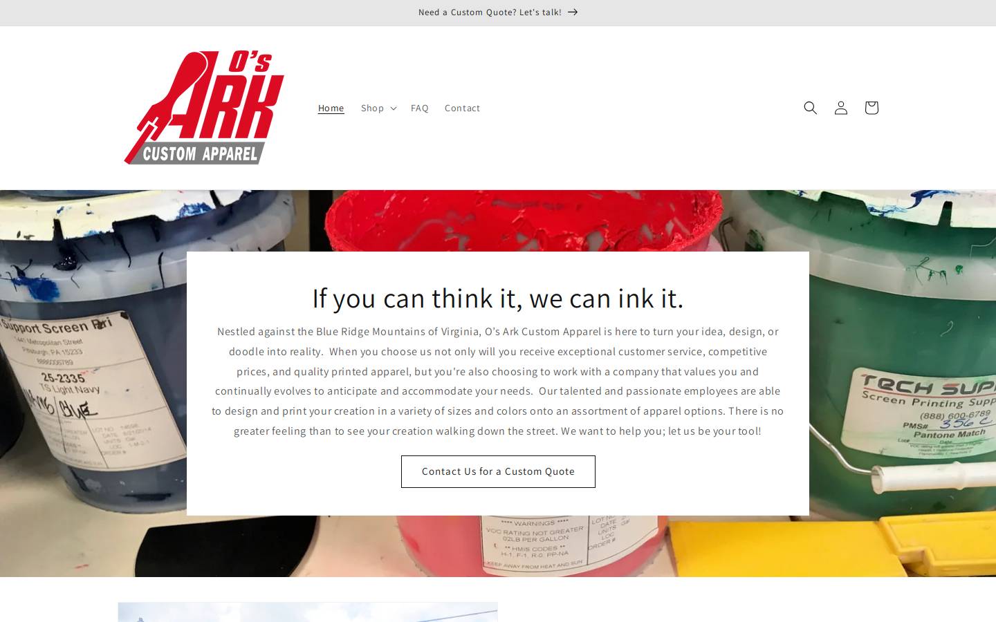 osarkprinting.com homepage screenshot