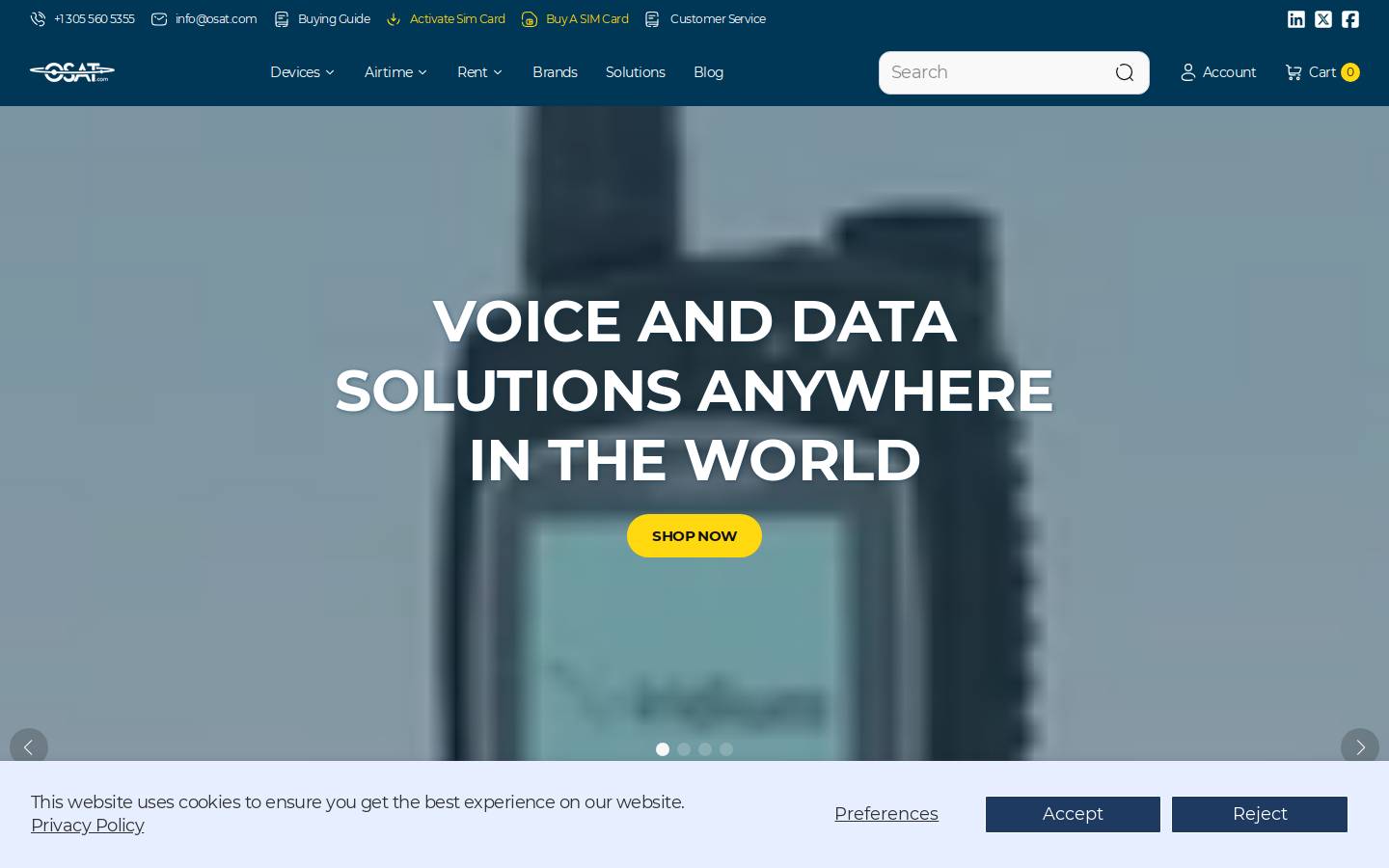 osat.com homepage screenshot