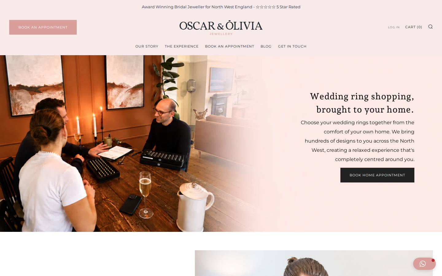 Oscarandolivia homepage screenshot