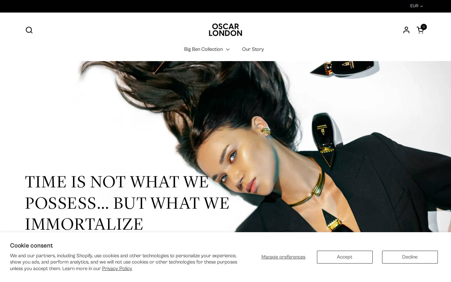 oscarlondon.com homepage screenshot