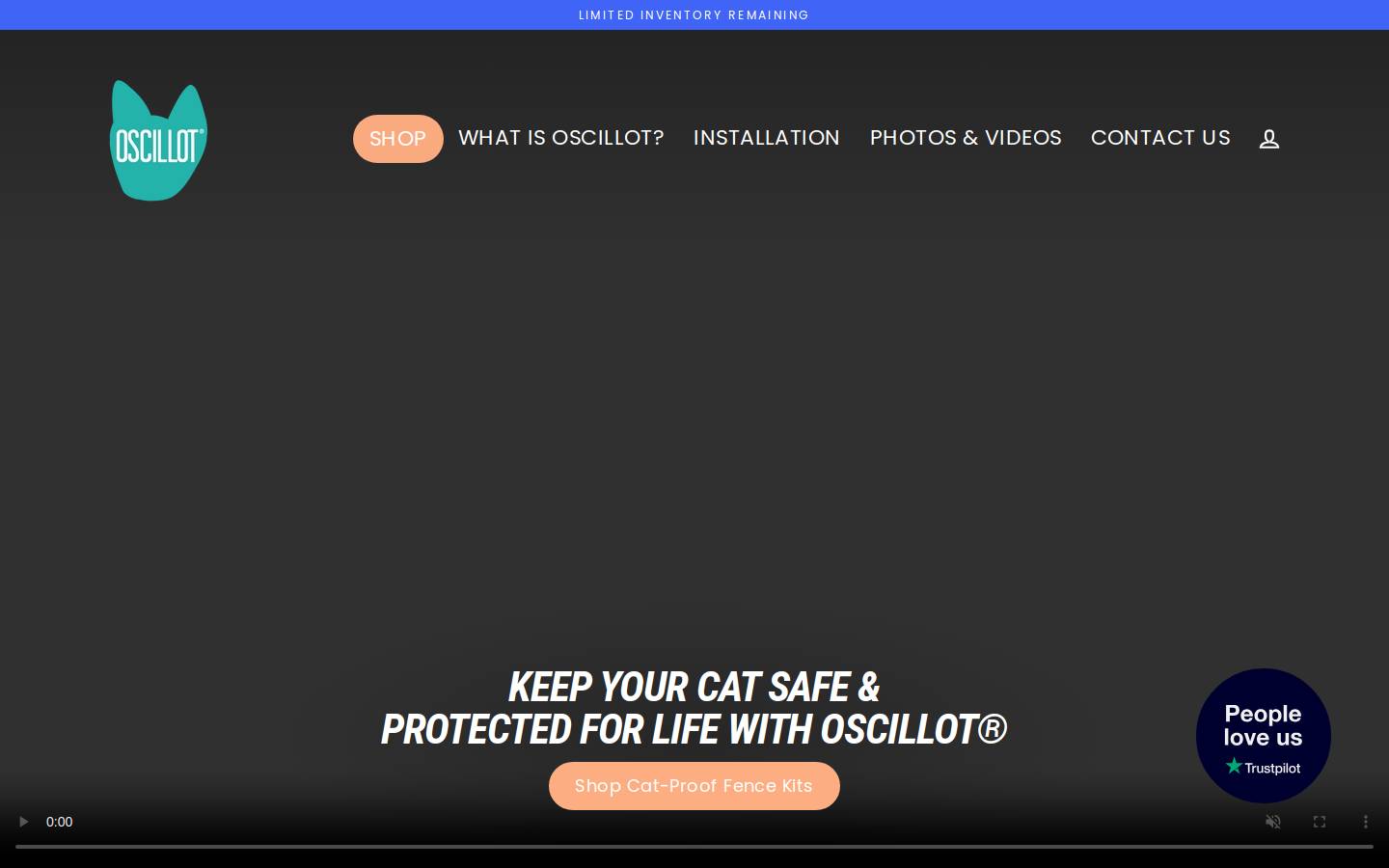 Oscillot homepage screenshot