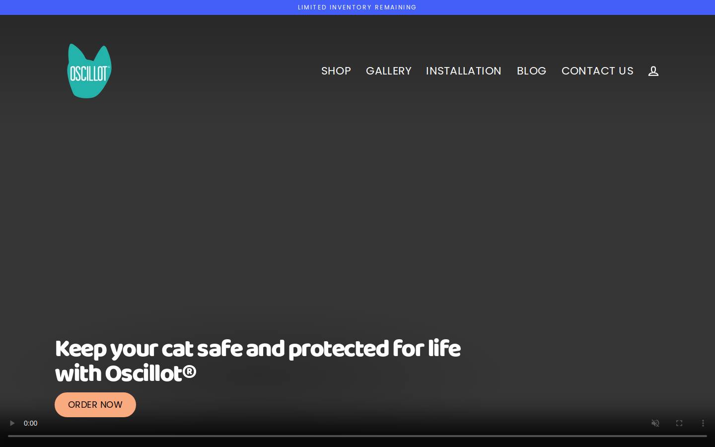 Oscillot homepage screenshot