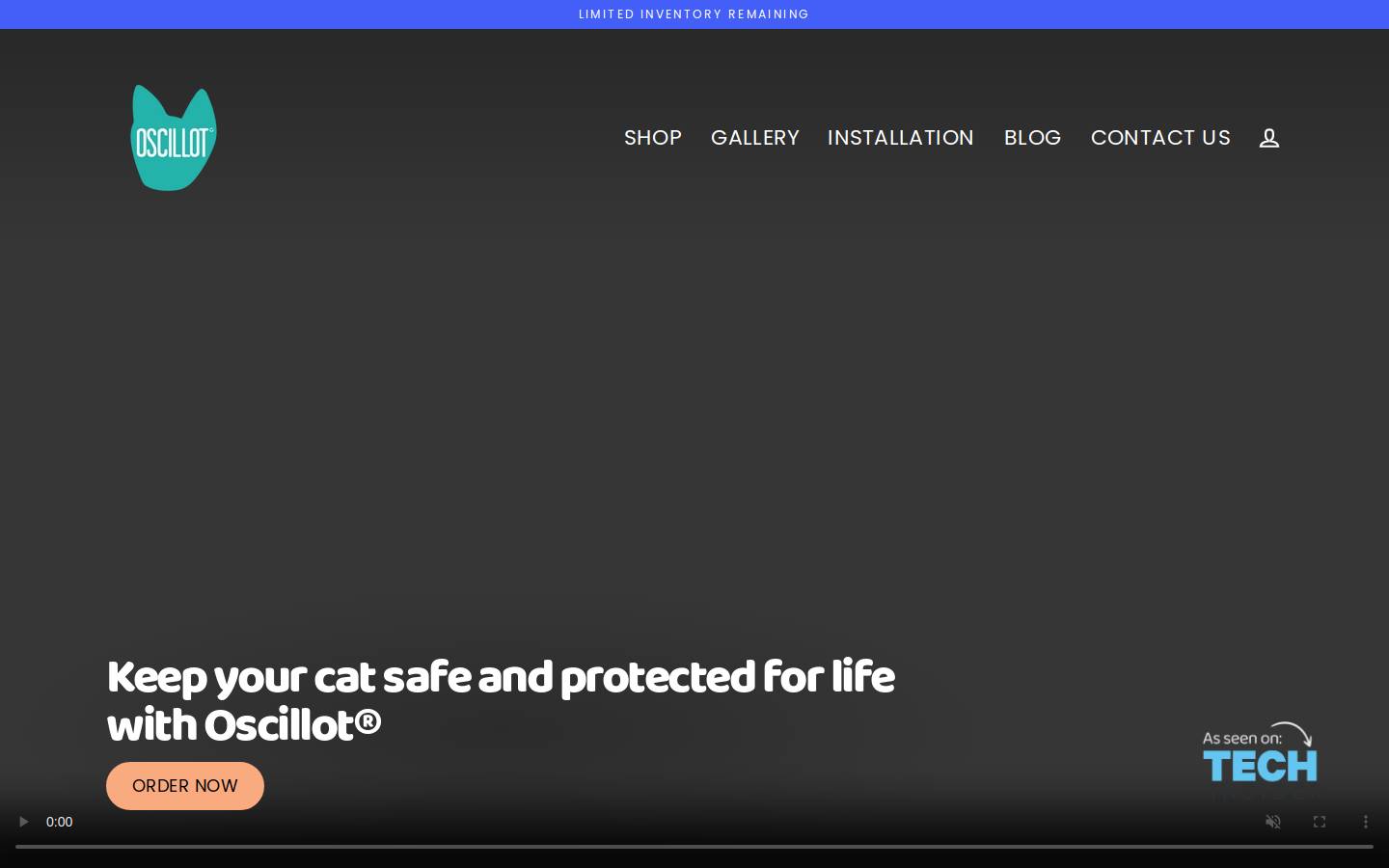 Oscillot homepage screenshot