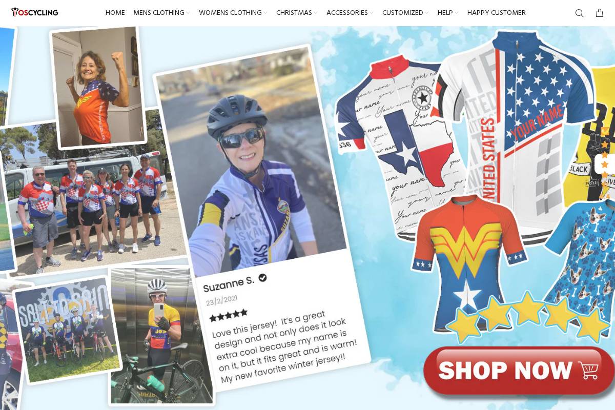oscycling.com homepage screenshot