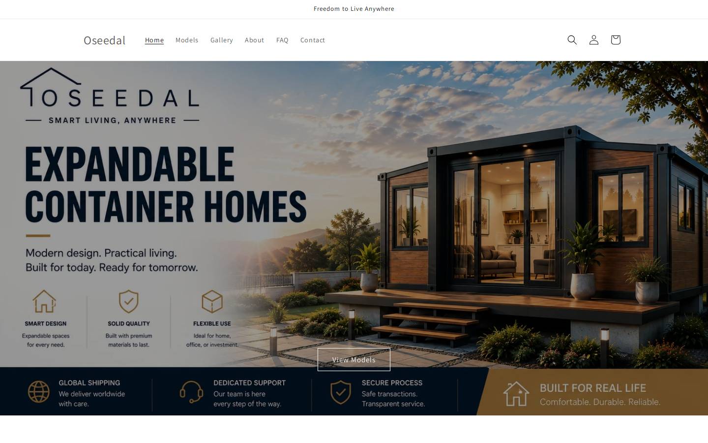 oseedal.com homepage screenshot