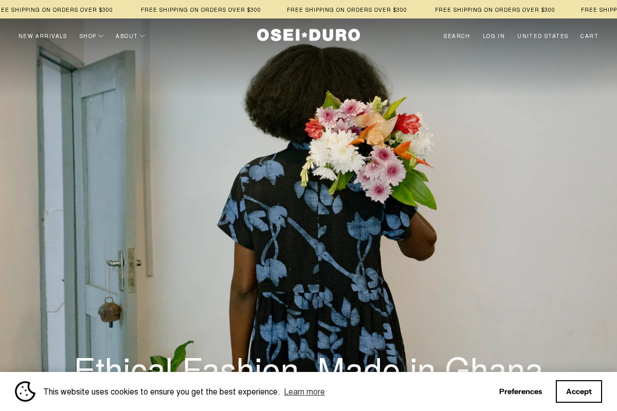 Osei – Duro homepage screenshot