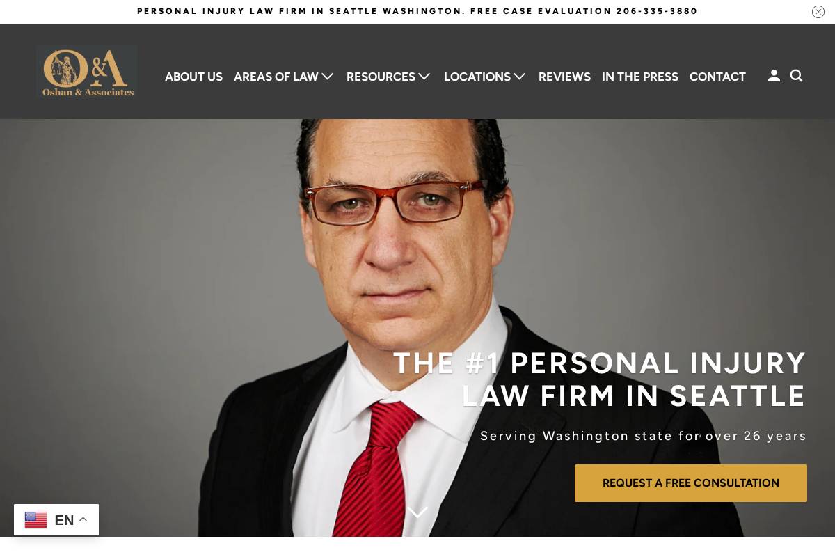 oshanandassociates.com homepage screenshot