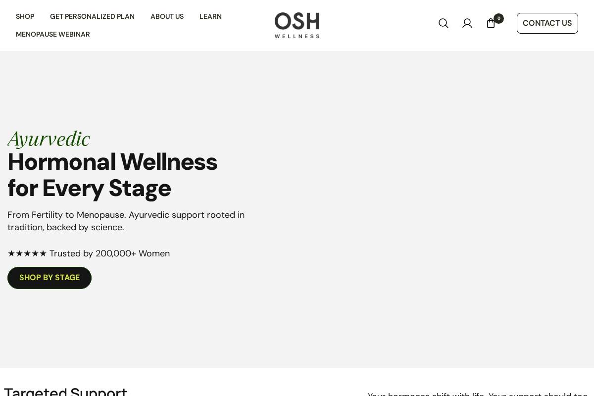 oshwellness.com homepage screenshot