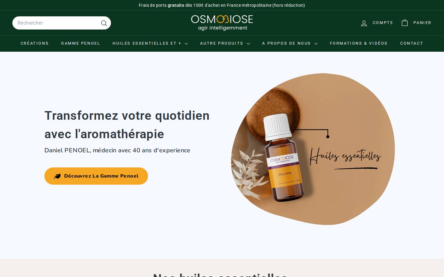 osmobiose.com homepage screenshot