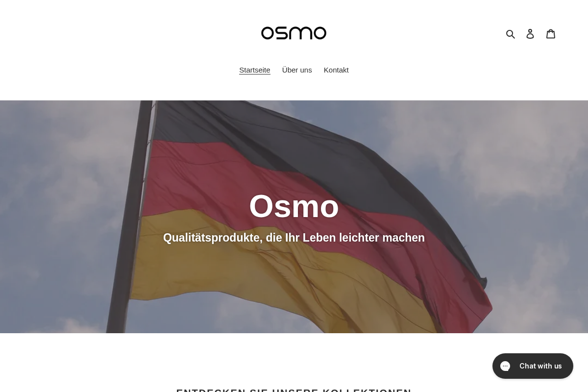 Osmo homepage screenshot