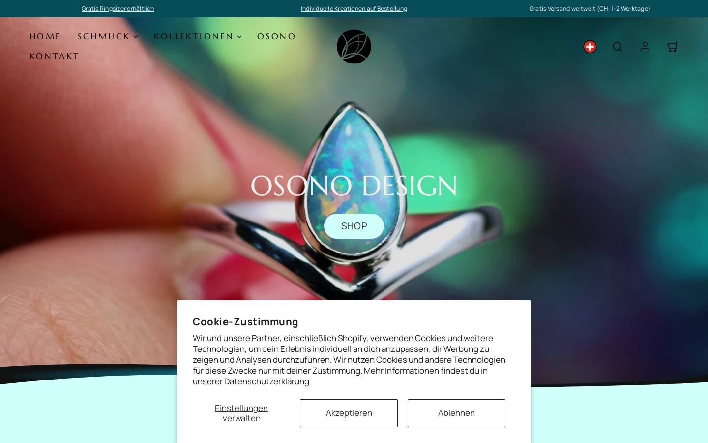 osonoart.ch homepage screenshot