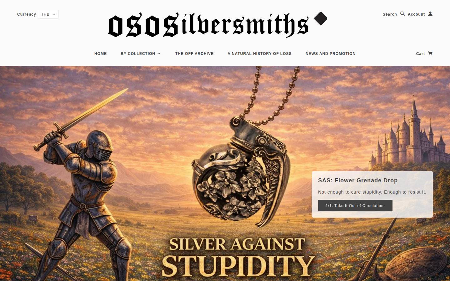 ososilversmiths.com homepage screenshot