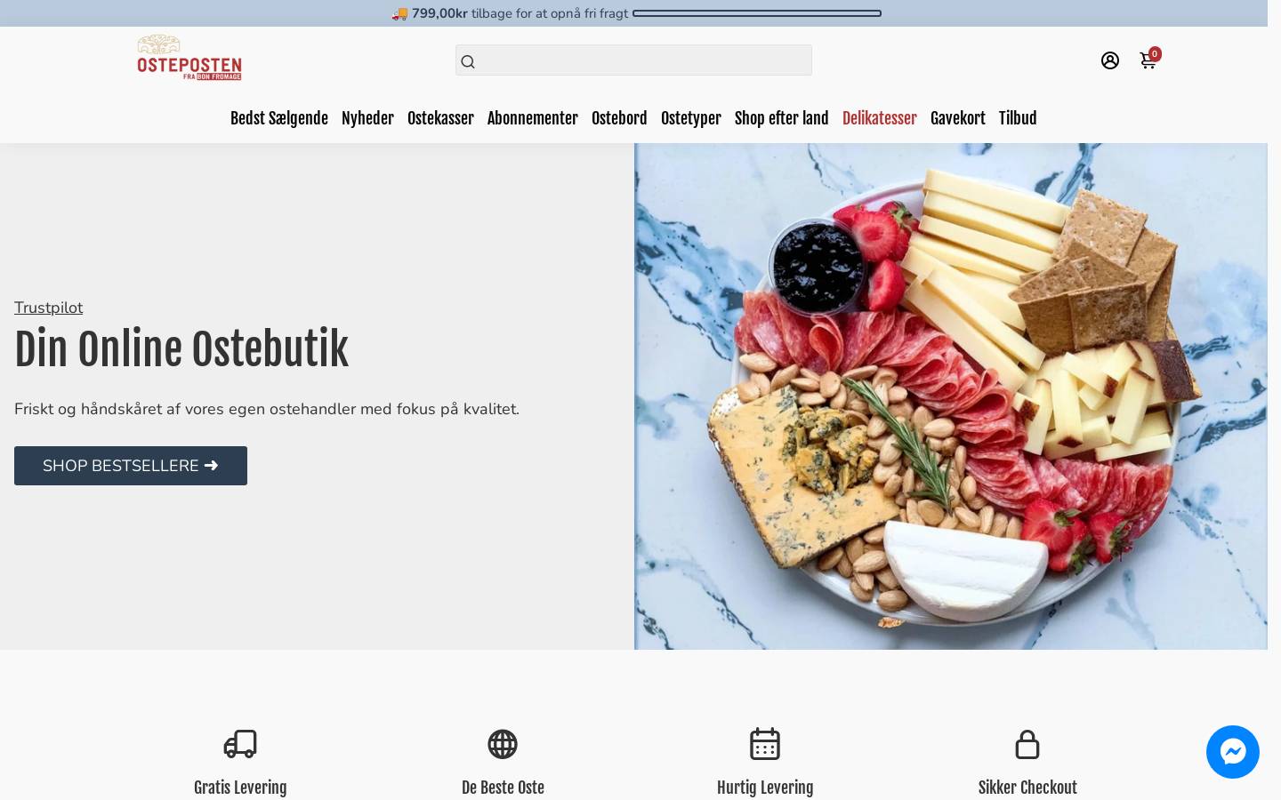 Osteposten homepage screenshot
