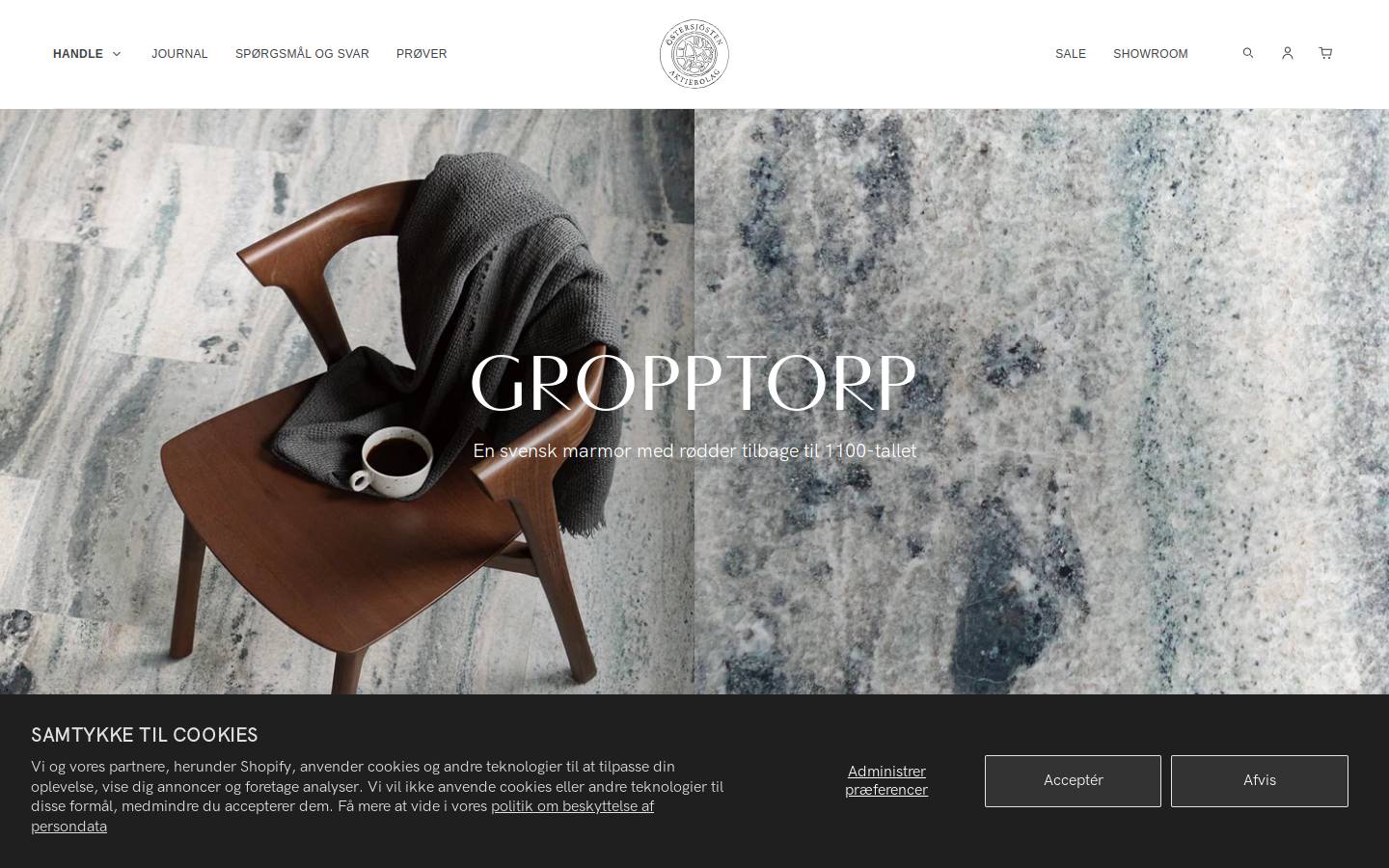 Ostersjosten homepage screenshot