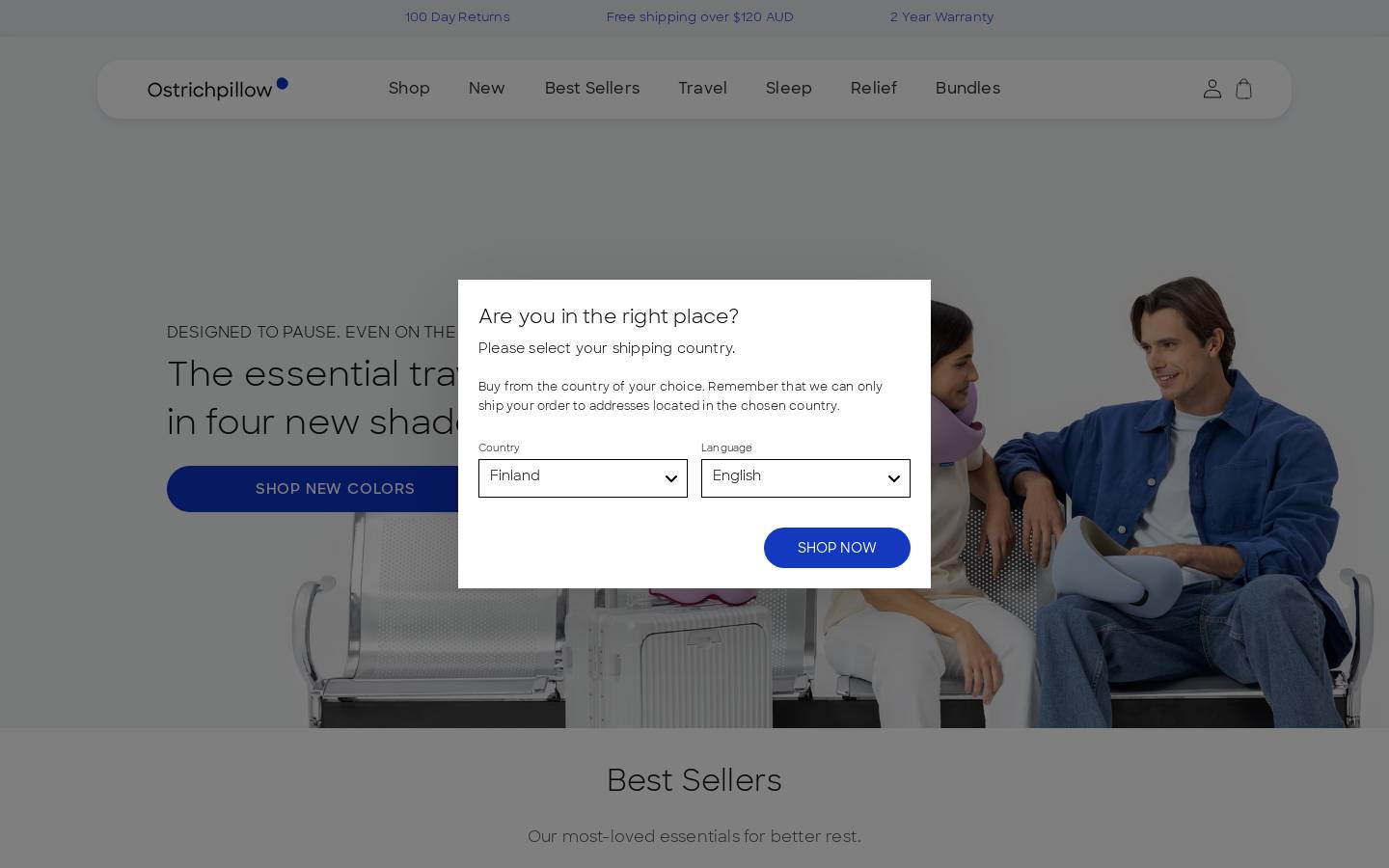 Ostrichpillow homepage screenshot