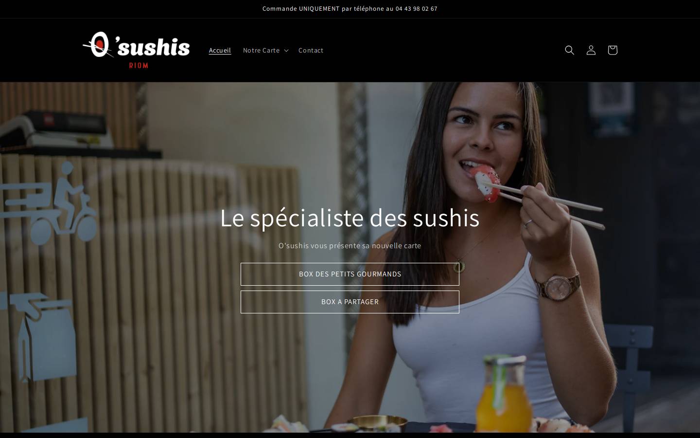 osushis-riom.fr homepage screenshot
