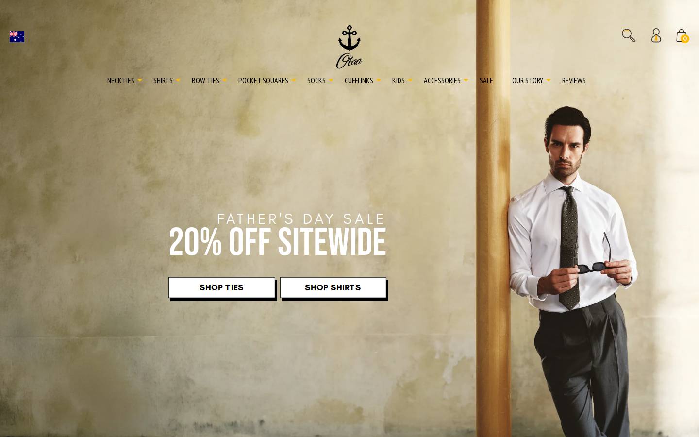 otaa.com.au homepage screenshot