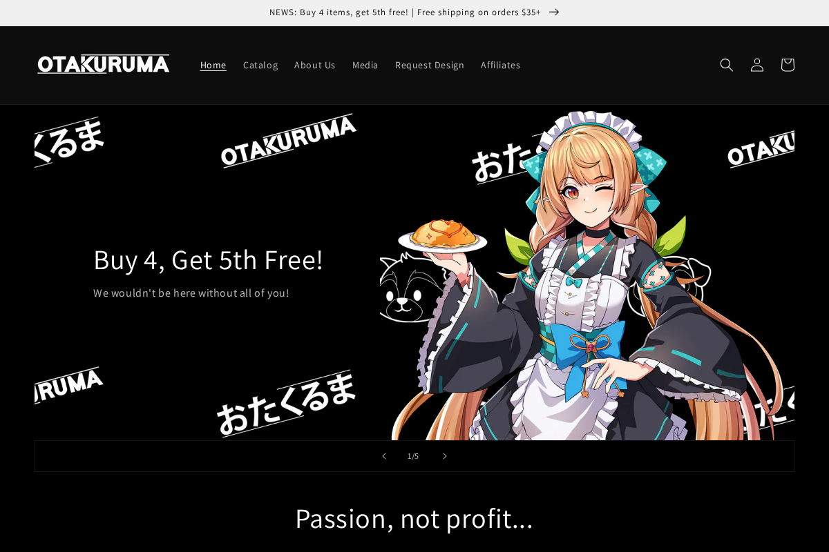 otakuruma.com homepage screenshot