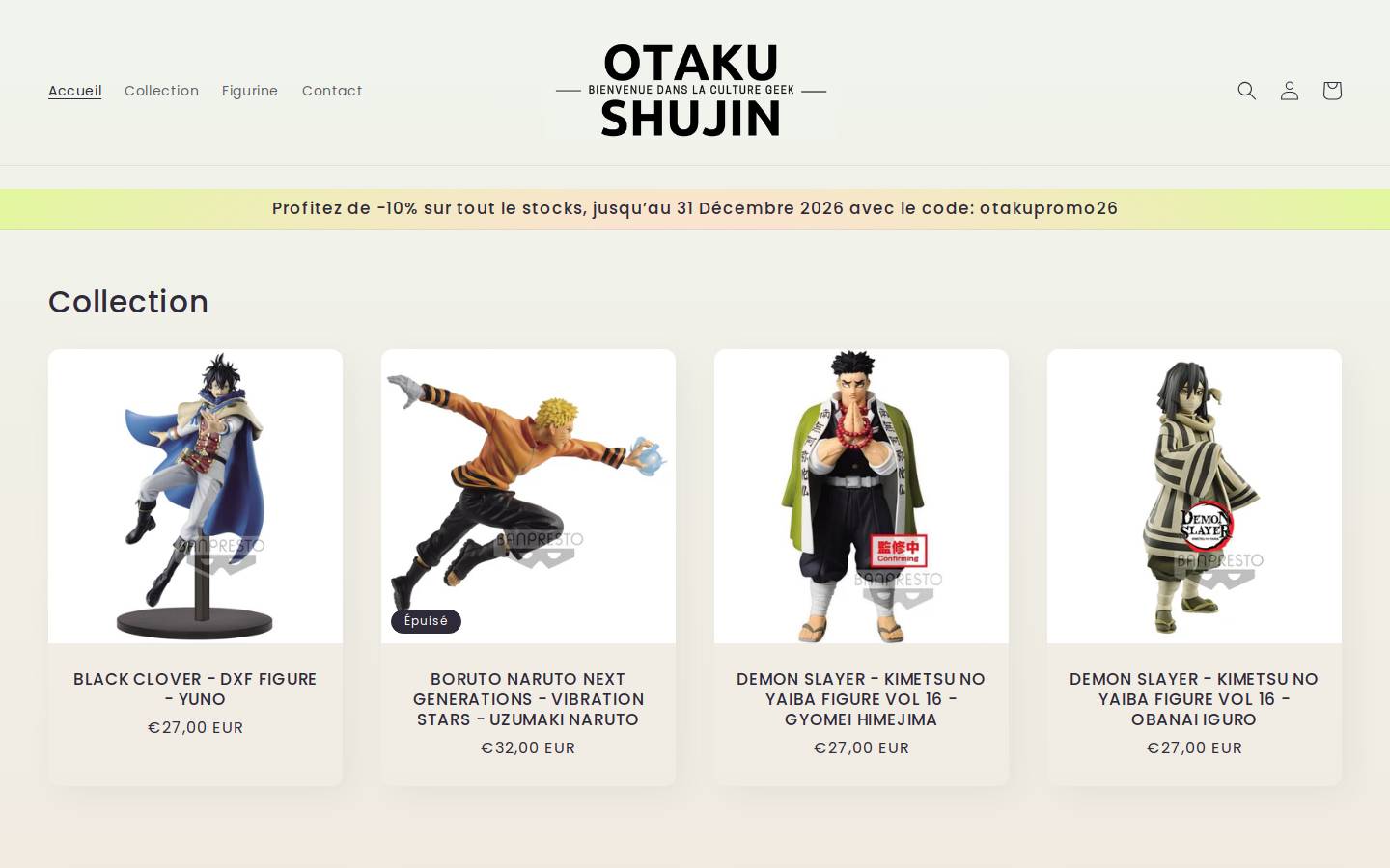 otakushujin.fr homepage screenshot