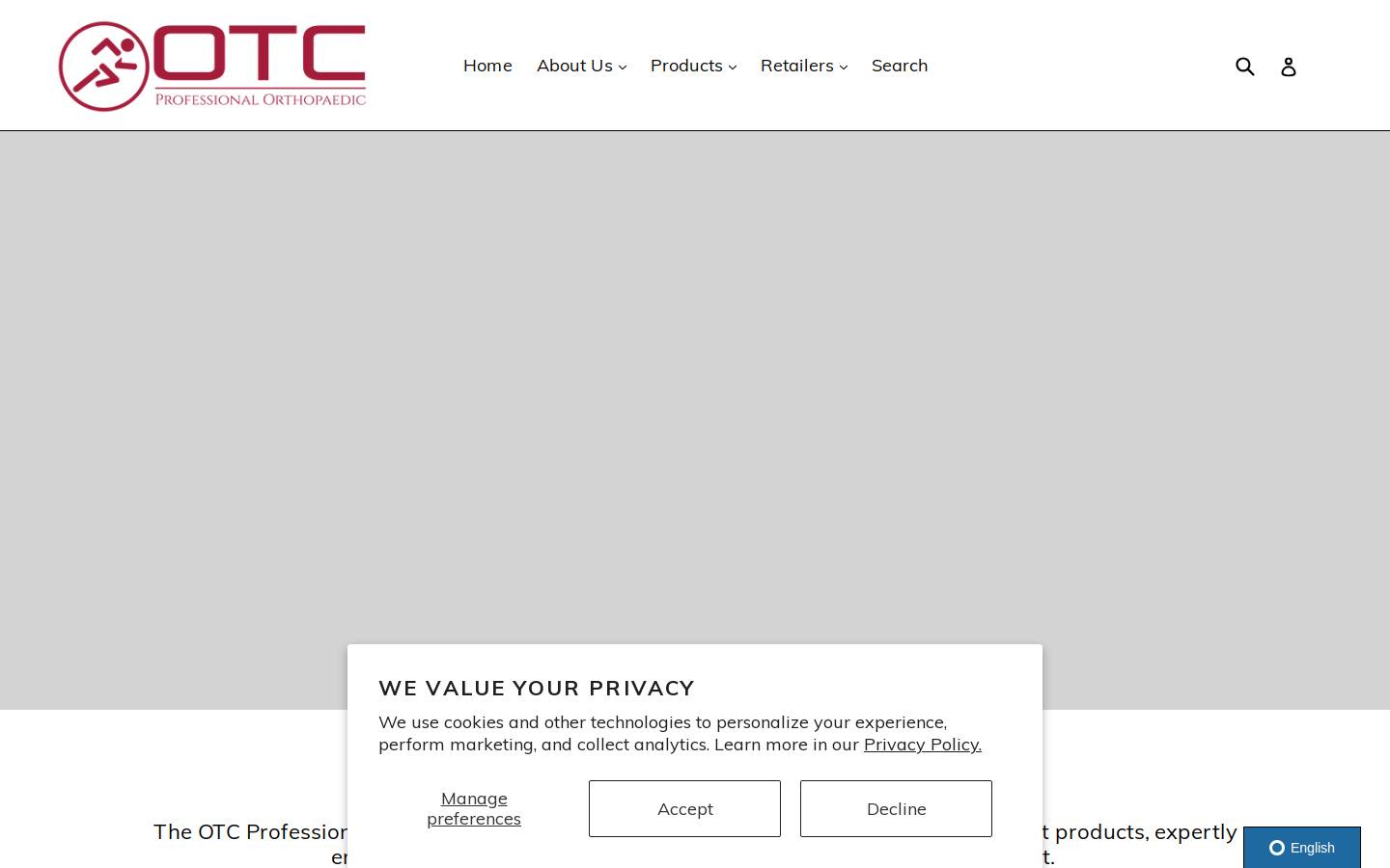 otcbraces.ca homepage screenshot
