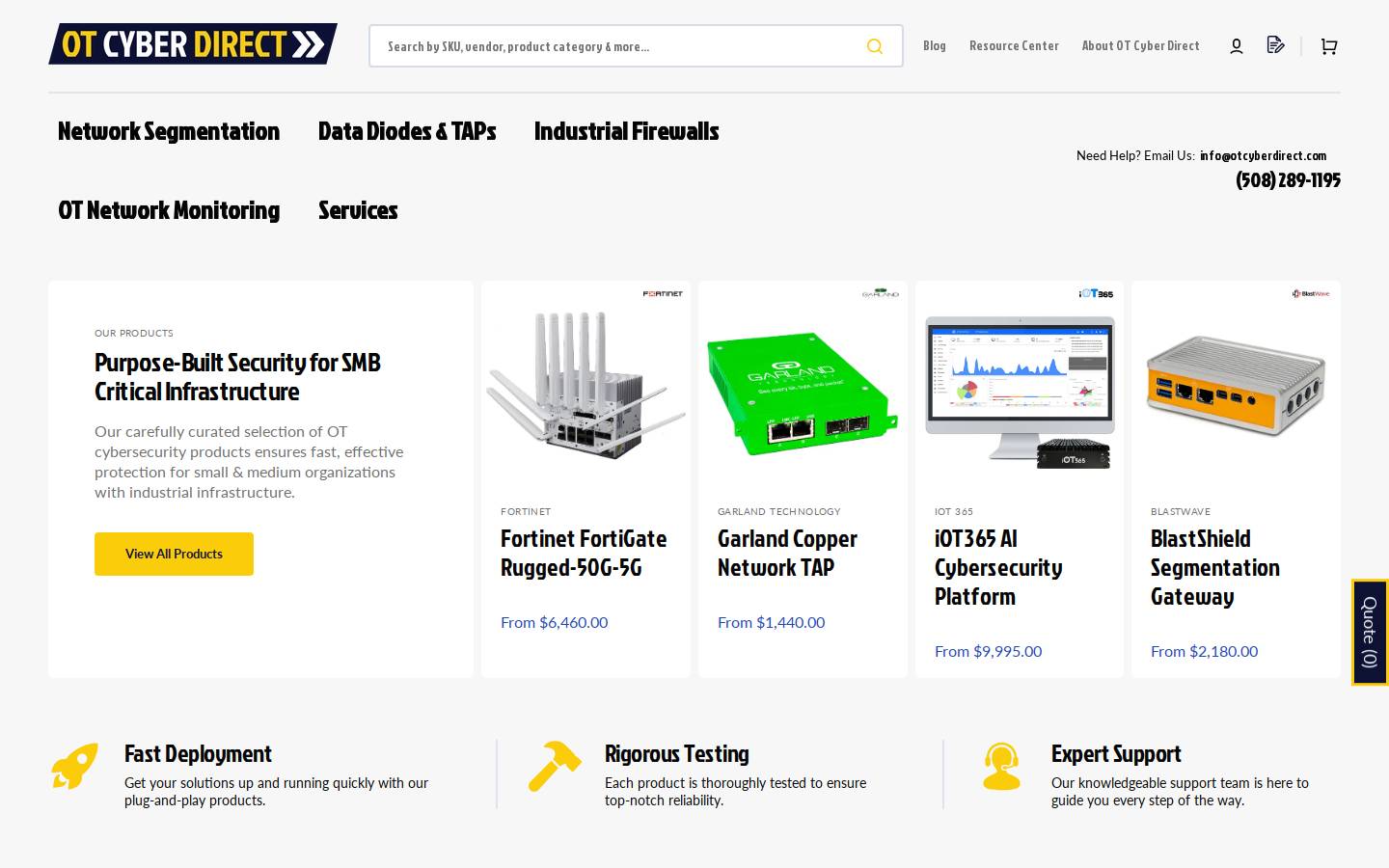 otcyberdirect.com homepage screenshot