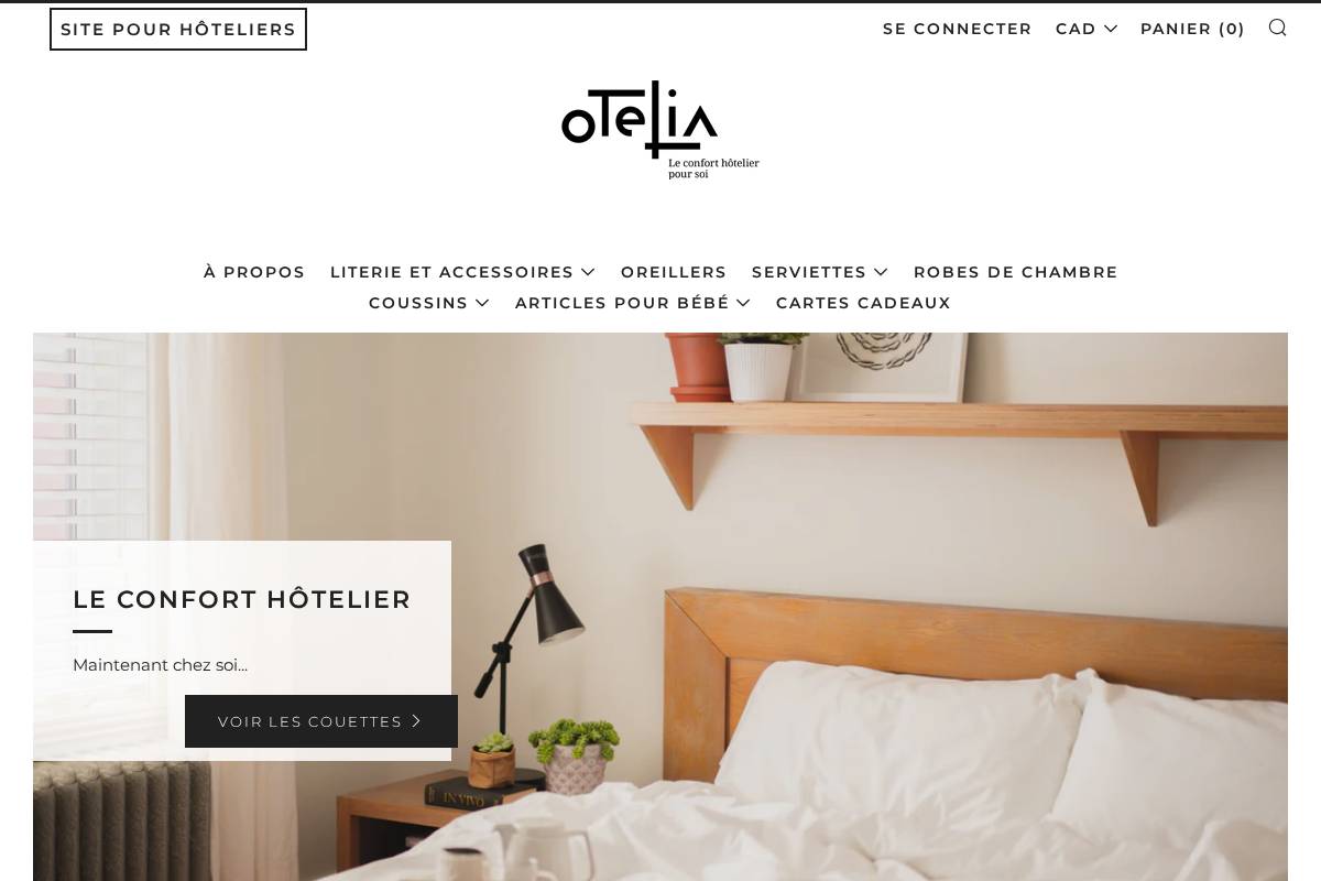 oteliamaison.com homepage screenshot