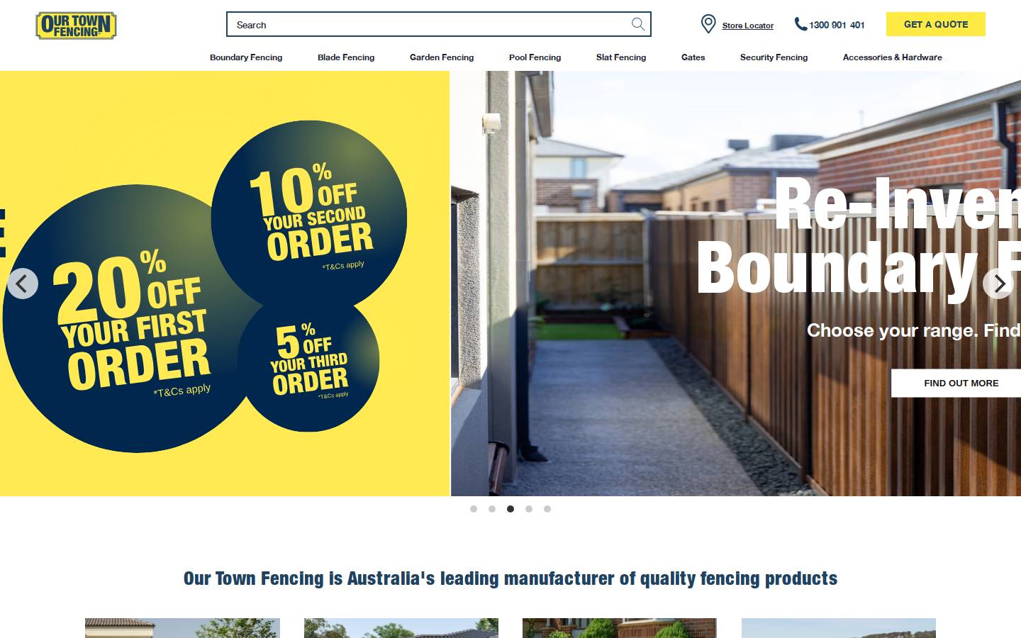 otf.com.au homepage screenshot