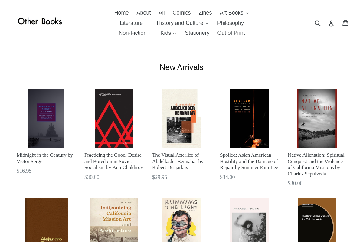 other books homepage screenshot