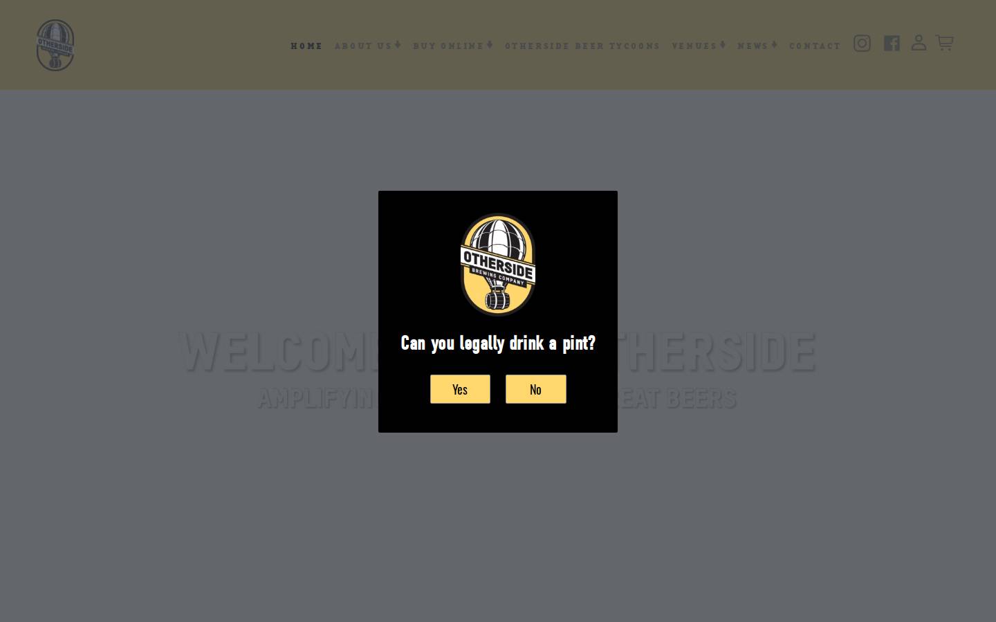 othersidebrewing.com.au homepage screenshot