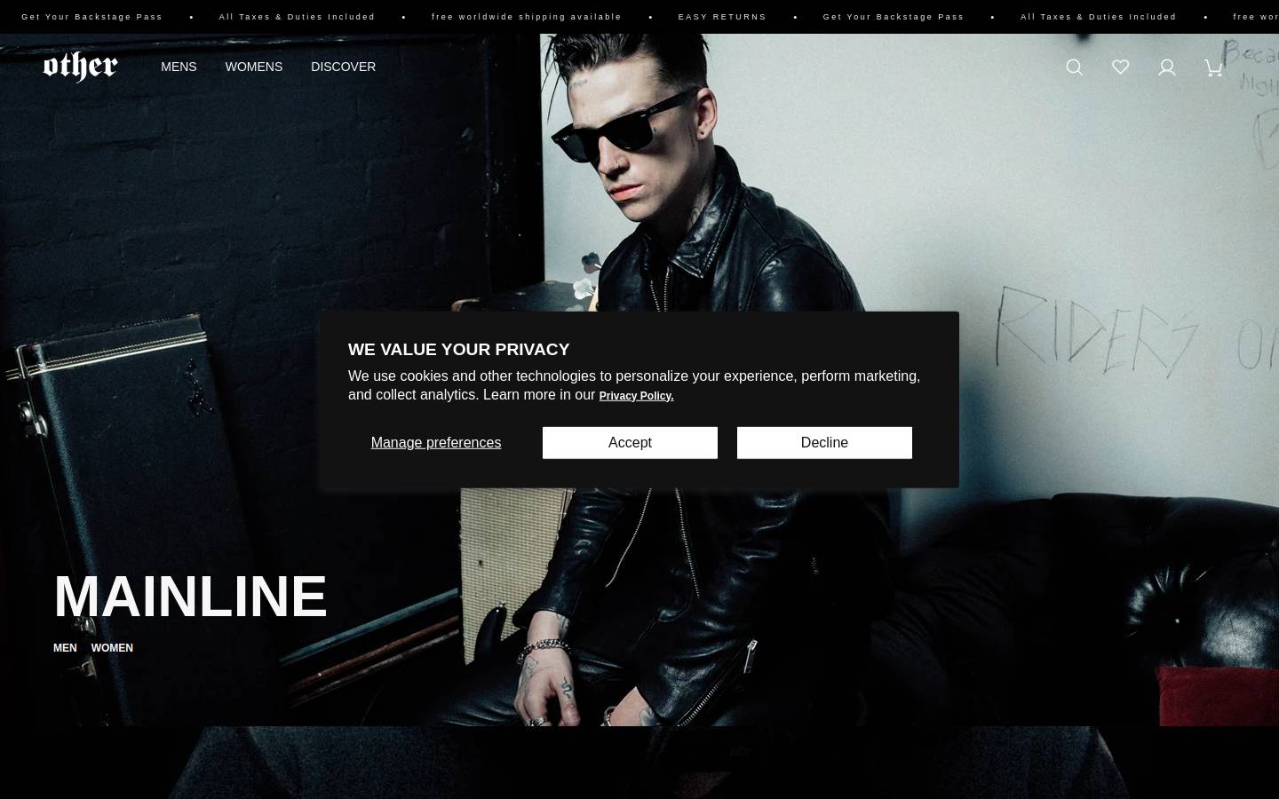 OTHER homepage screenshot