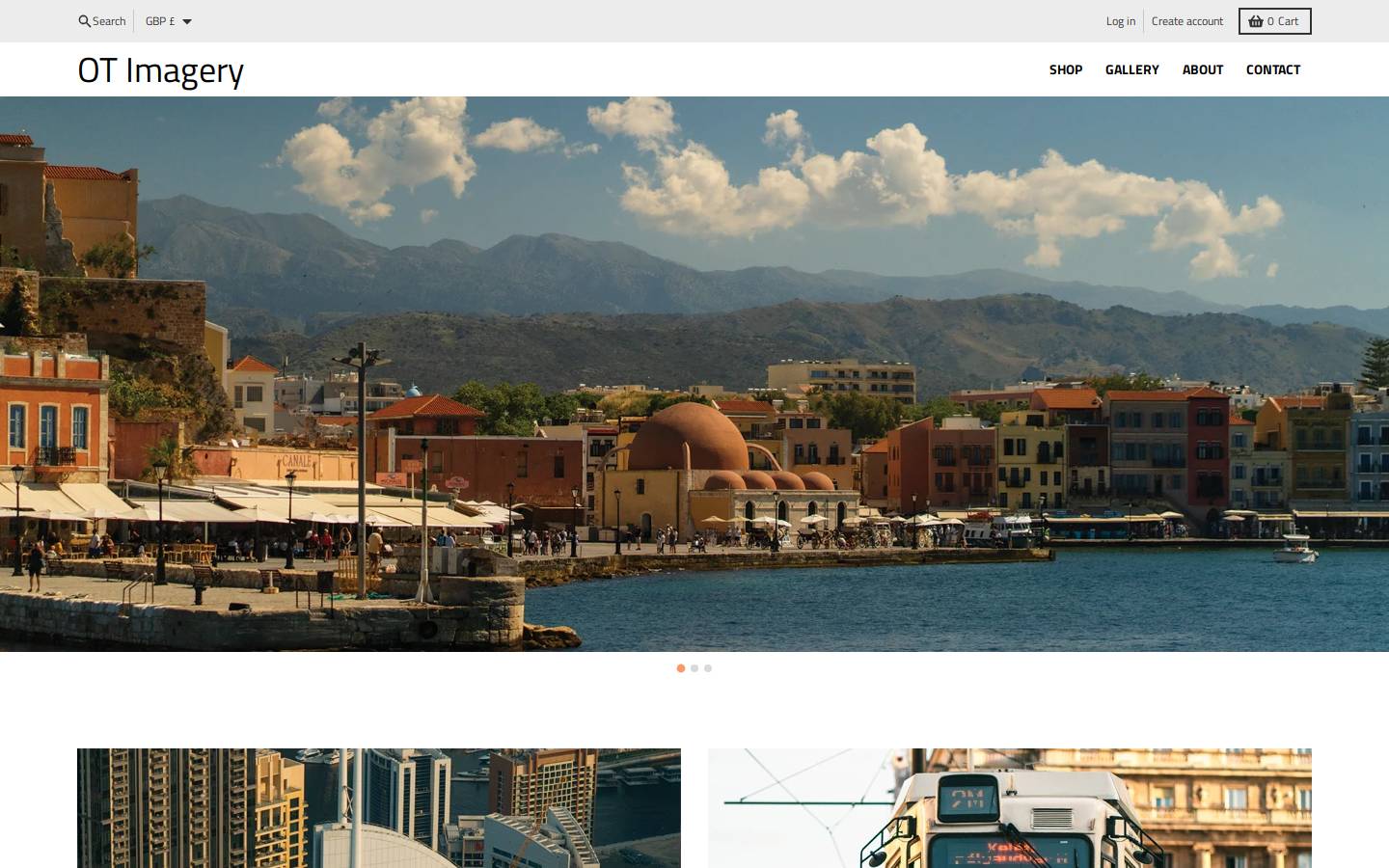 otimagery.com homepage screenshot