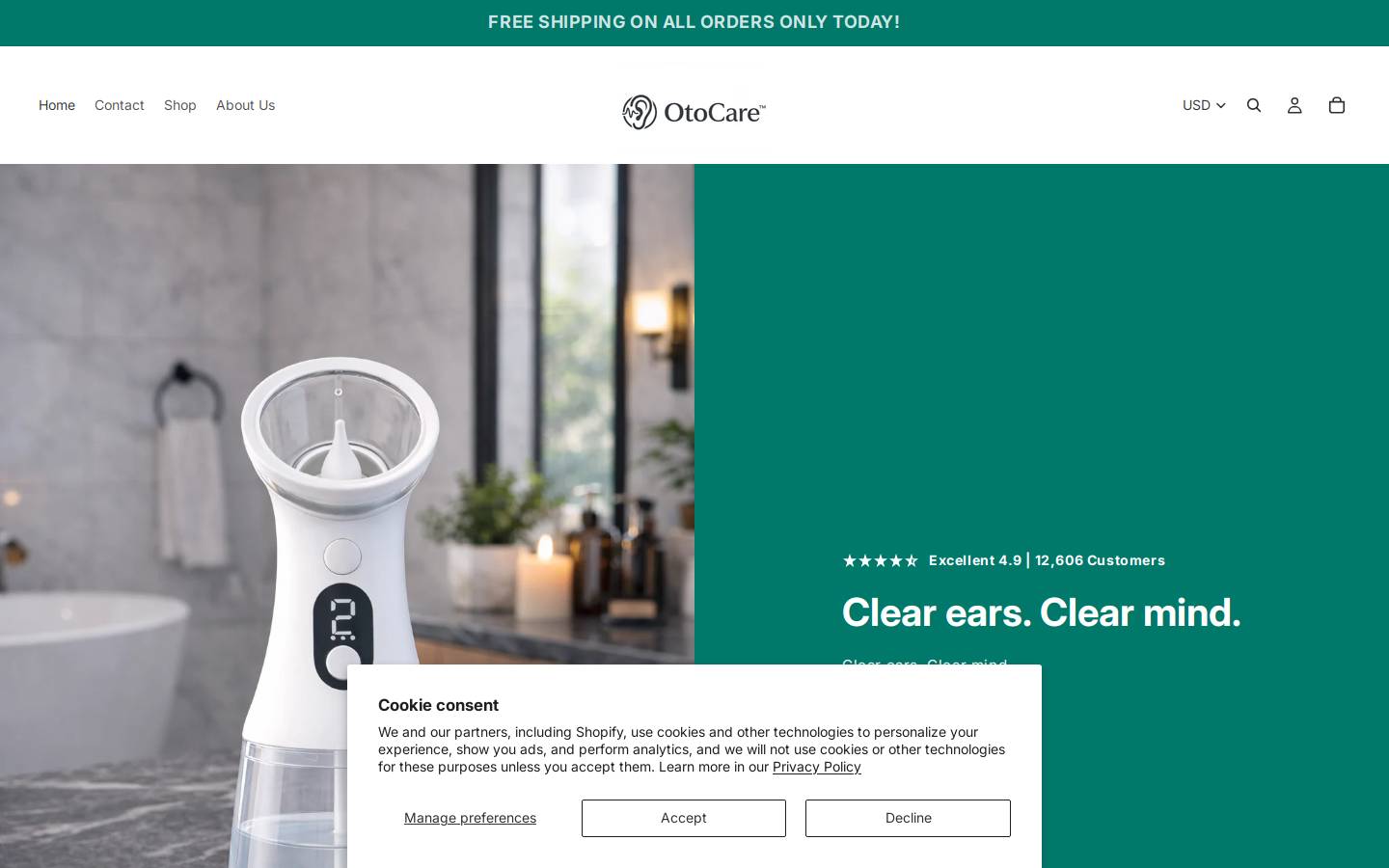 otocare.shop homepage screenshot