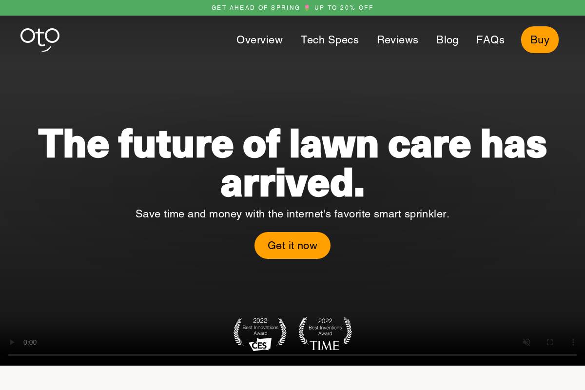 Otolawn homepage screenshot