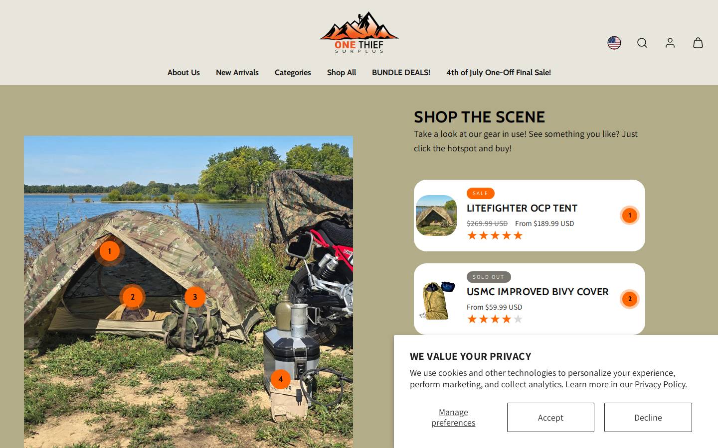 Otsurplus homepage screenshot