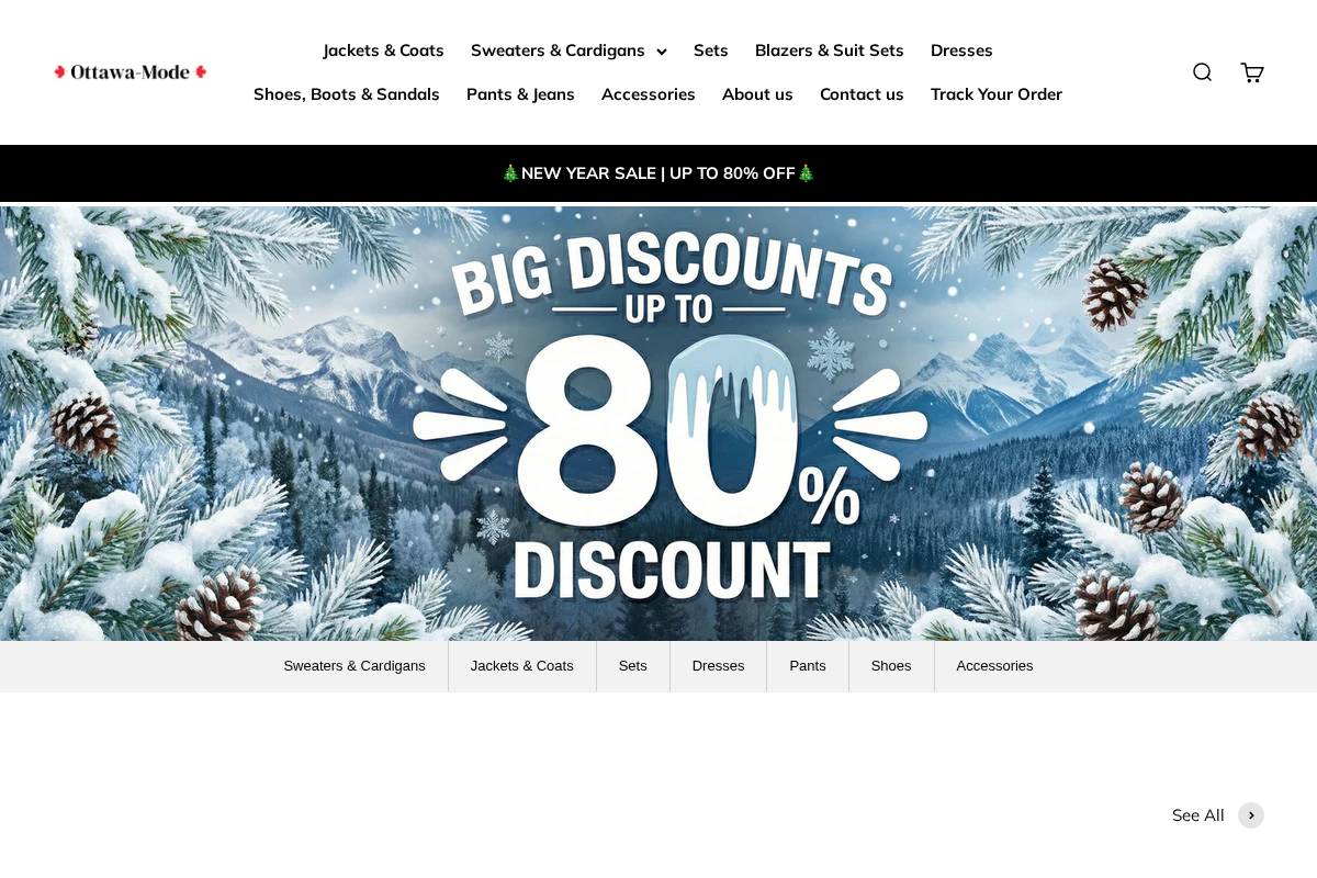 Ottawa Mode homepage screenshot