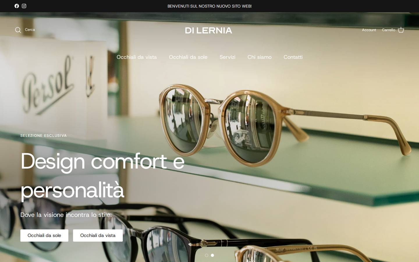 otticadilernia.com homepage screenshot