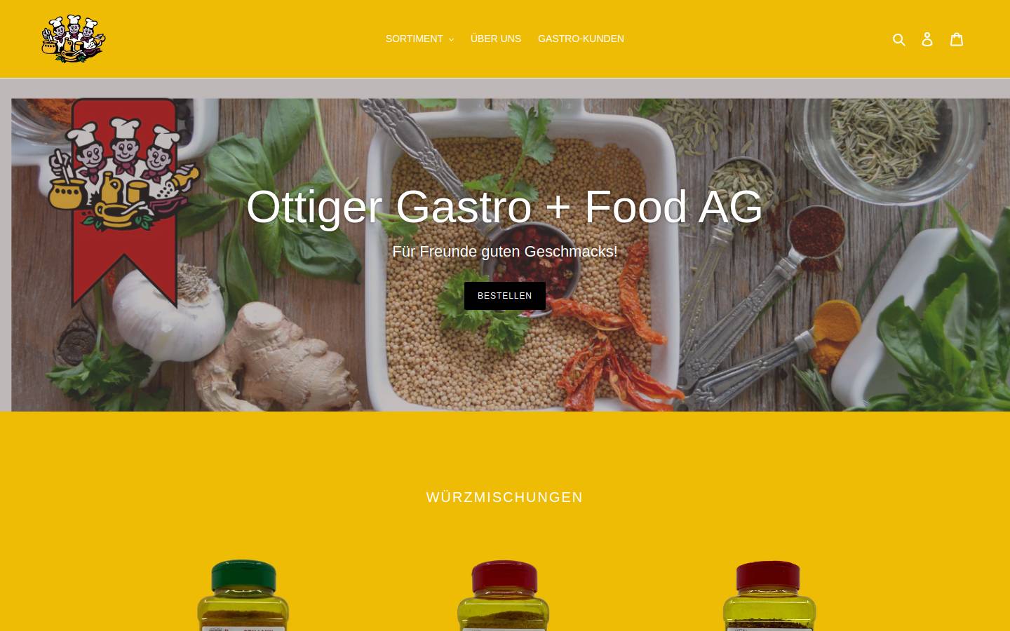 ottigergastrofoodag.ch homepage screenshot