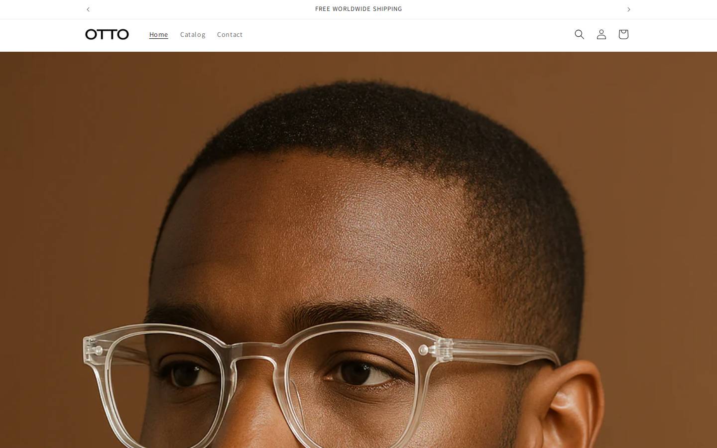 ottoglasses.com homepage screenshot