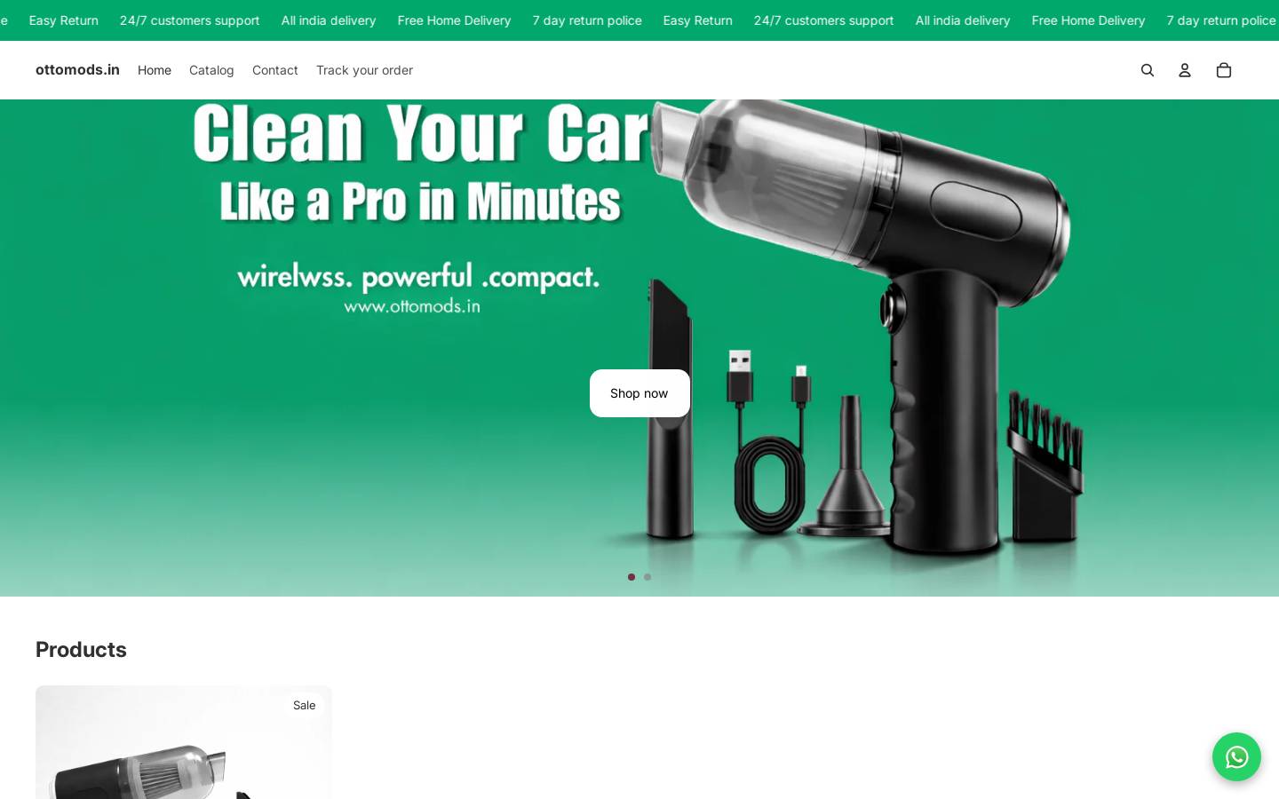 ottomods.in homepage screenshot