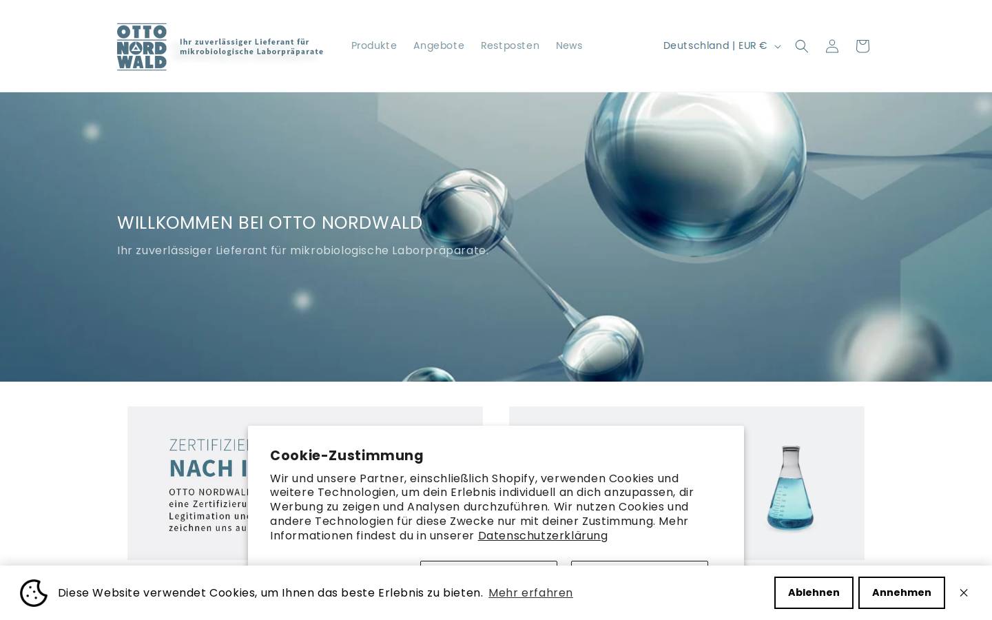 ottonordwald.de homepage screenshot