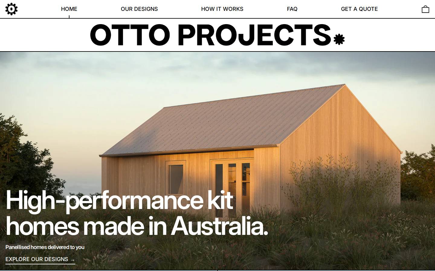 ottoprojects.com homepage screenshot